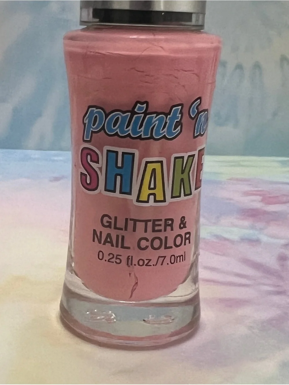 Vintage Paint N Shake Glitter & Nail Color 3 Pc Set